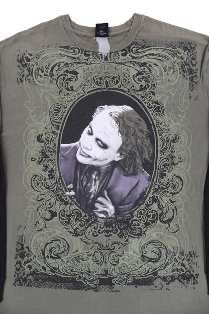 2009 DC Comics The Dark Knight "The Joker" Graphic Long Sleeve Thermo Tee