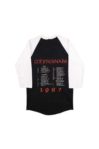 1987 Whitesnake Concert Tour Raglan Shirt