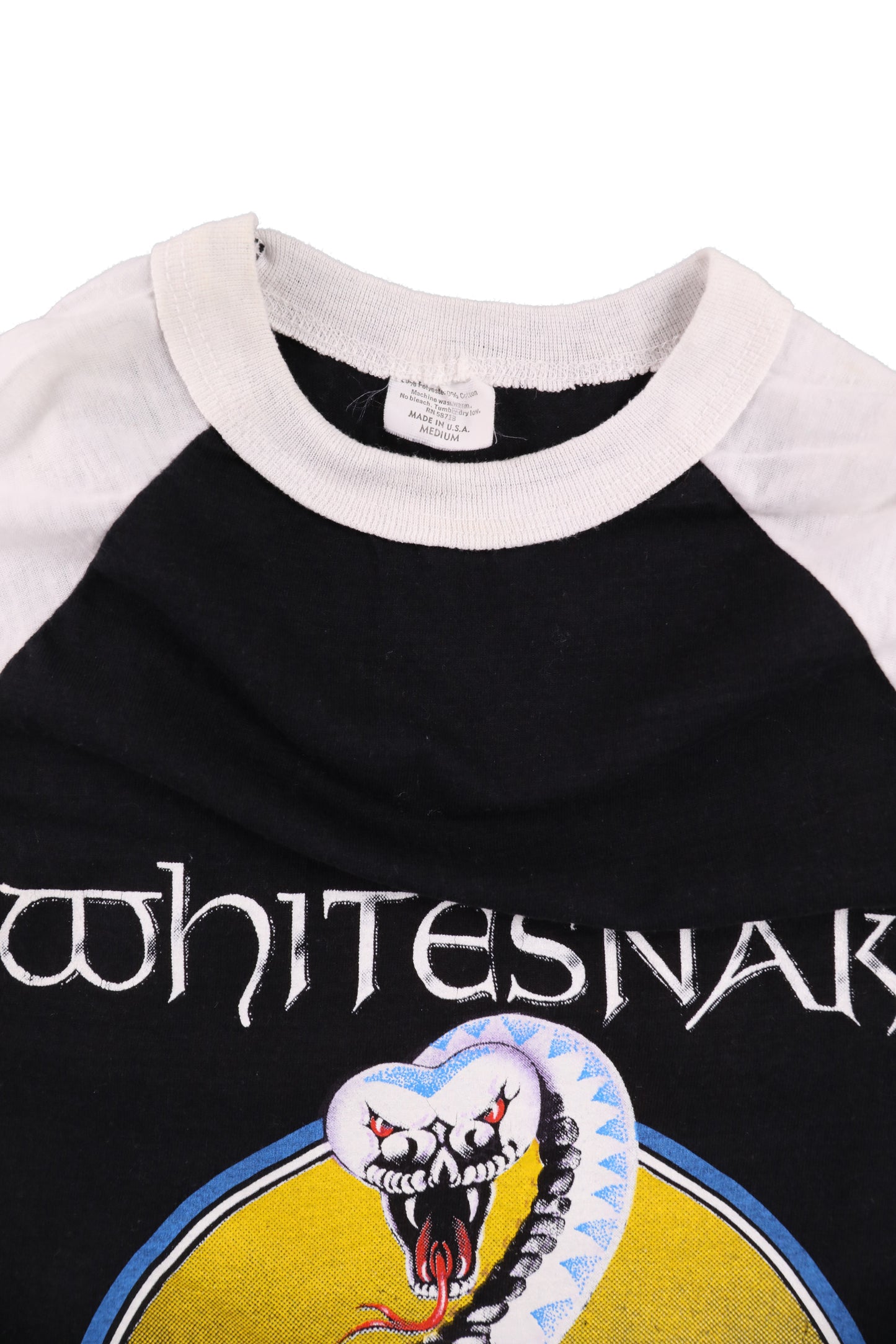1987 Whitesnake Concert Tour Raglan Shirt
