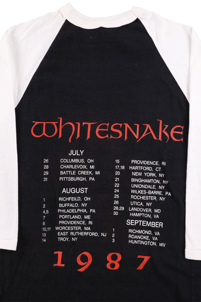 1987 Whitesnake Concert Tour Raglan Shirt