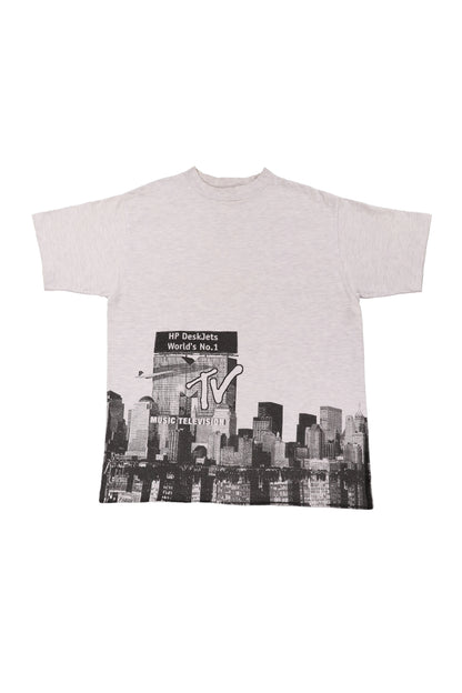 1991 MTV New York Skyline Graphic Promo Tee