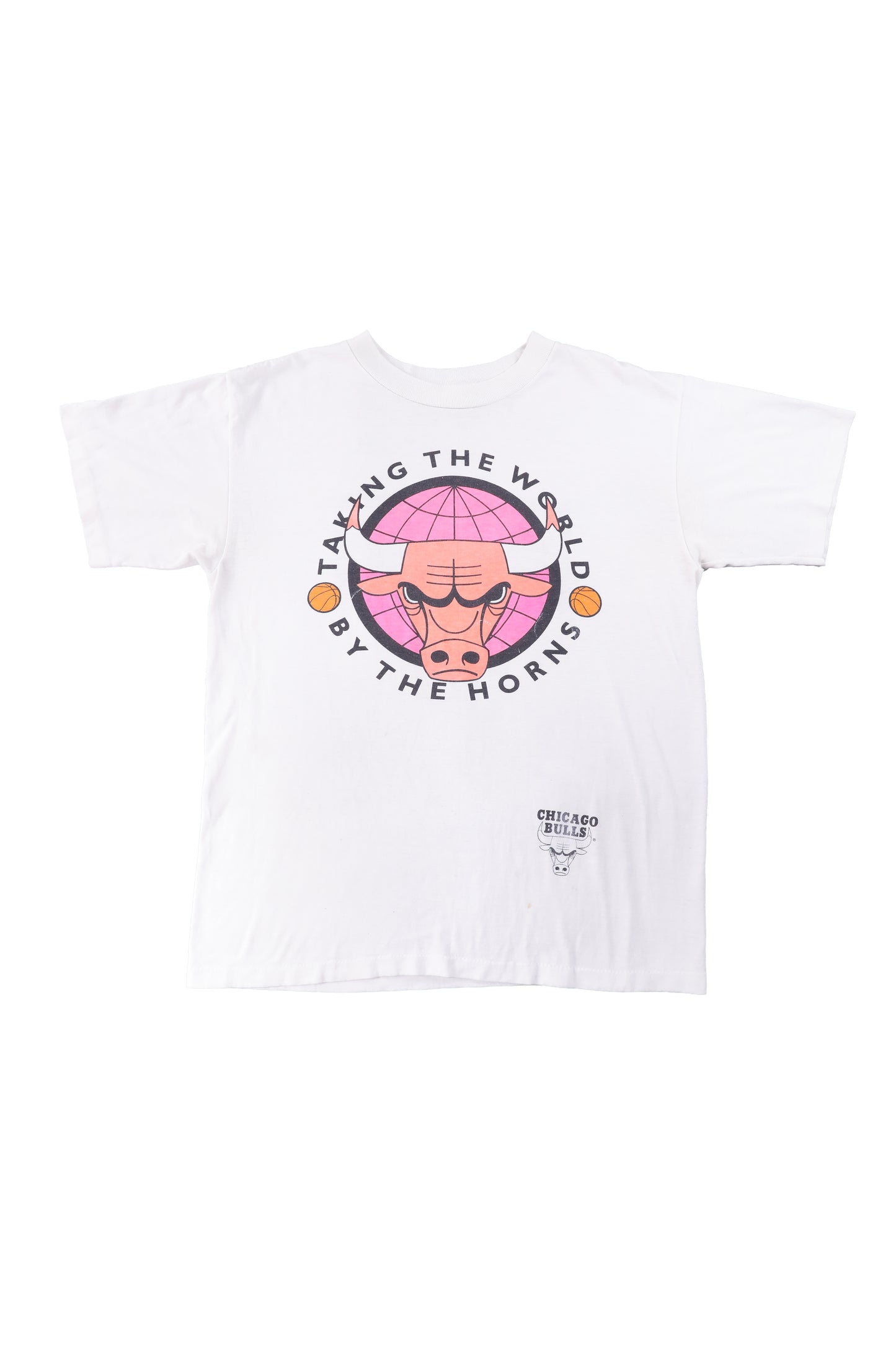 90's NBA Chicago Bulls "Talking The World By The Horns" Tee