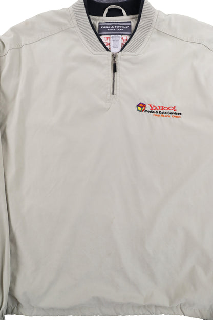 Yahoo! Media & Data Services Embroidered Logo Pullover Jacket