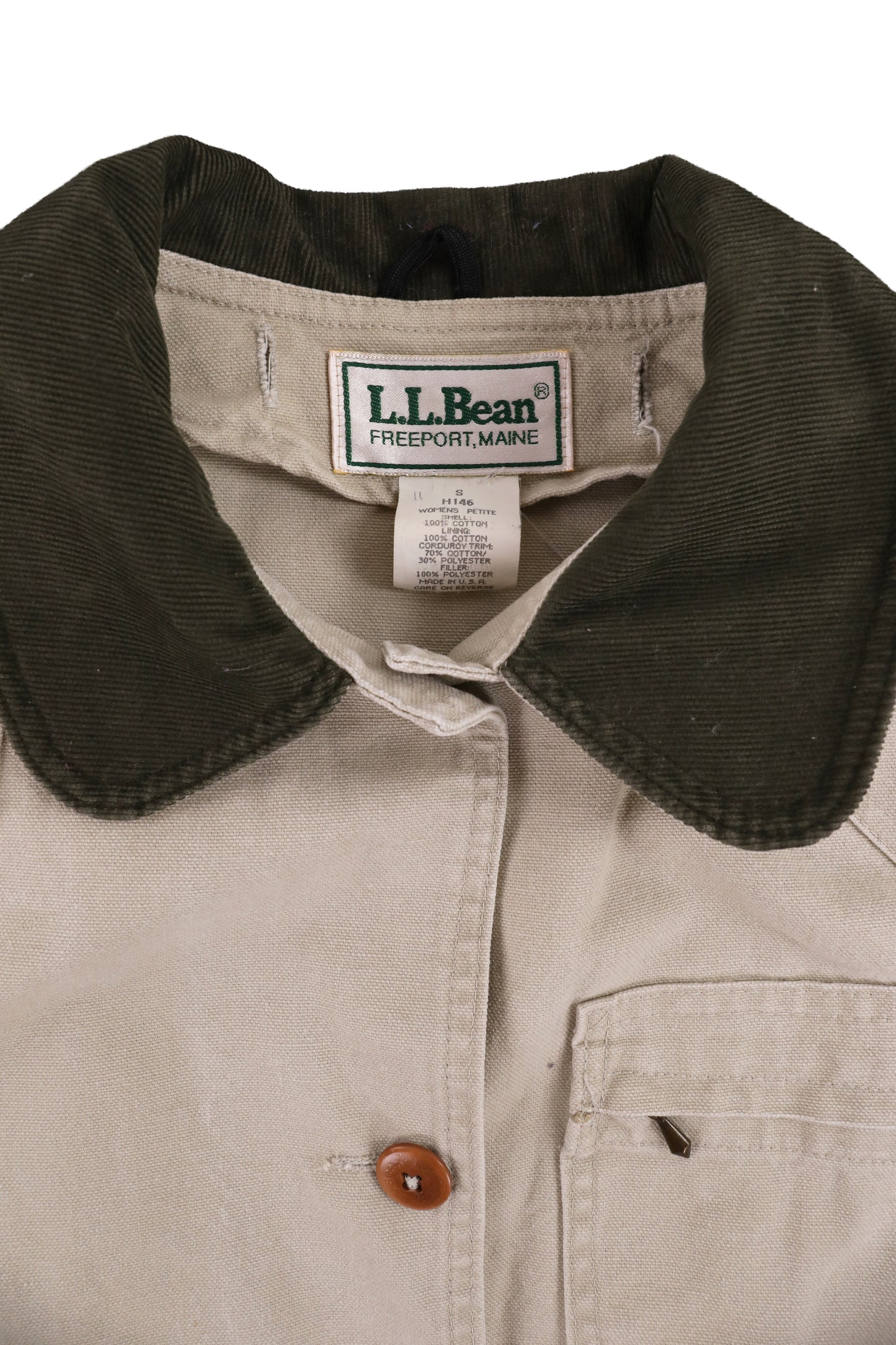 Vintage L.L. Bean Khaki Field Barn Coat