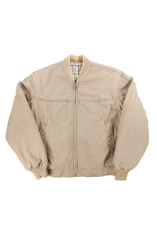 Vintage Dillard's Beige Bomber Jacket