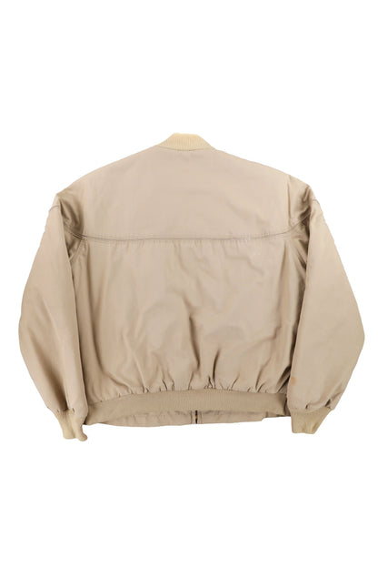 Vintage Dillard's Beige Bomber Jacket