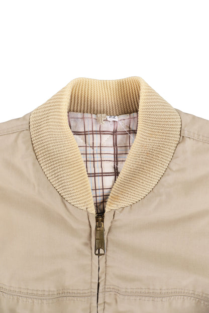 Vintage Dillard's Beige Bomber Jacket