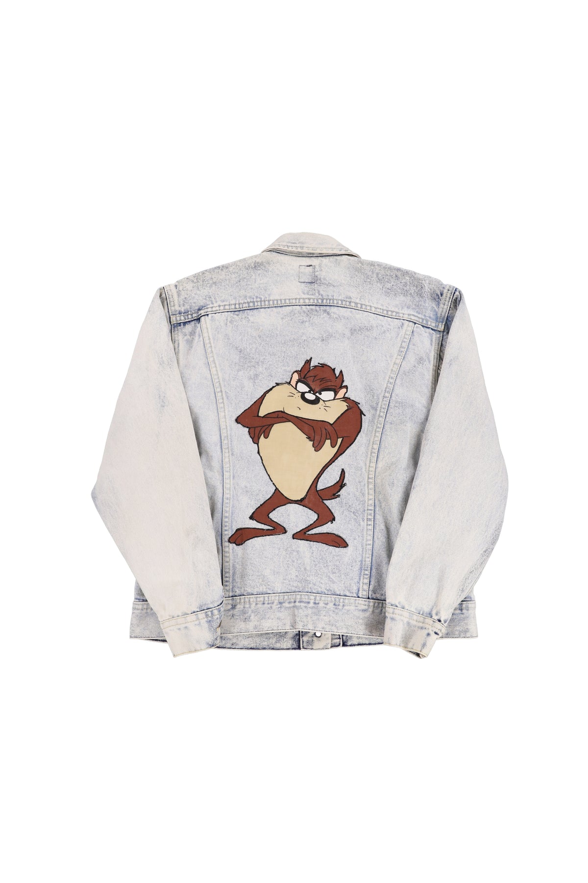 Vintage Lee x Looney Tunes Taz Light-acid-wash Denim Jacket