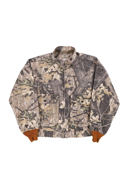 Vintage Mossy Oak Woodland Camouflage Hunting Jacket