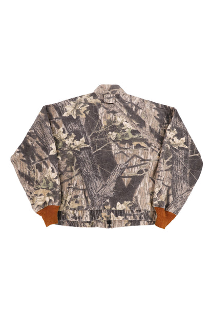 Vintage Mossy Oak Woodland Camouflage Hunting Jacket