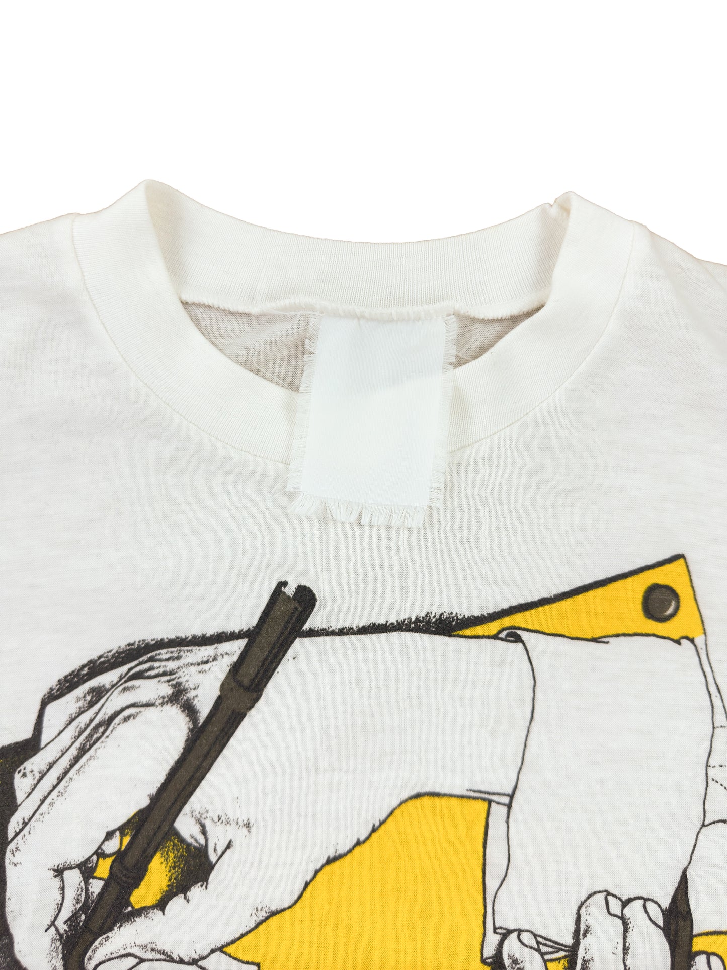 80's M.C Escher Help Us Help You Art Tee
