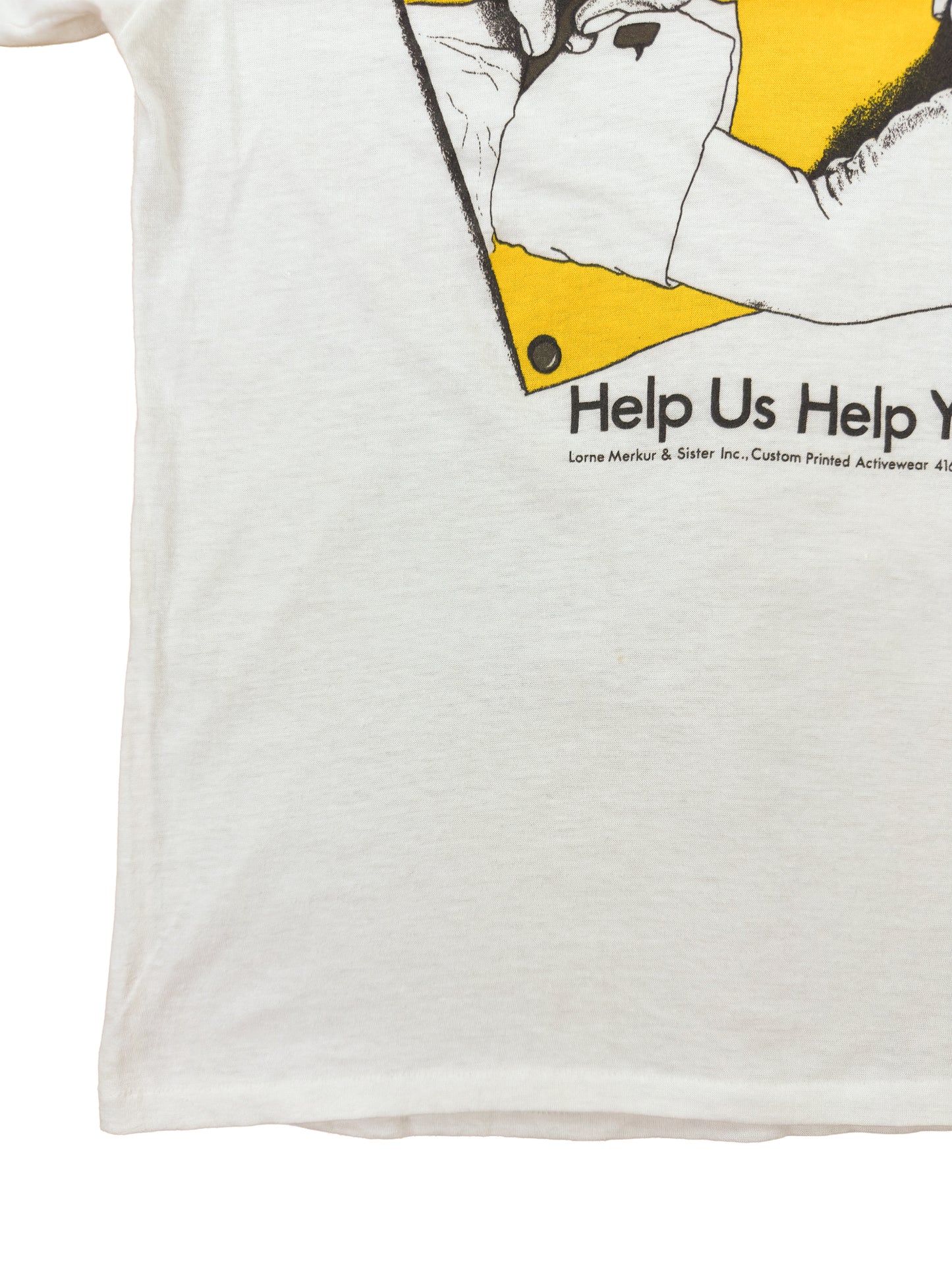 80's M.C Escher Help Us Help You Art Tee