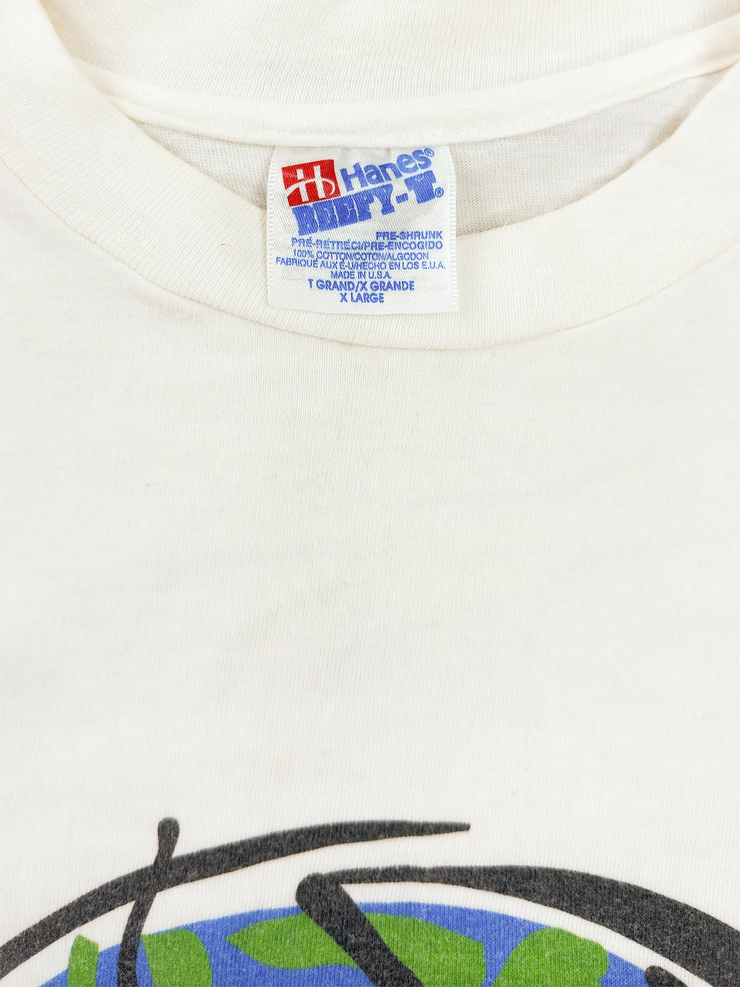 90's Esri World White Graphic Tee