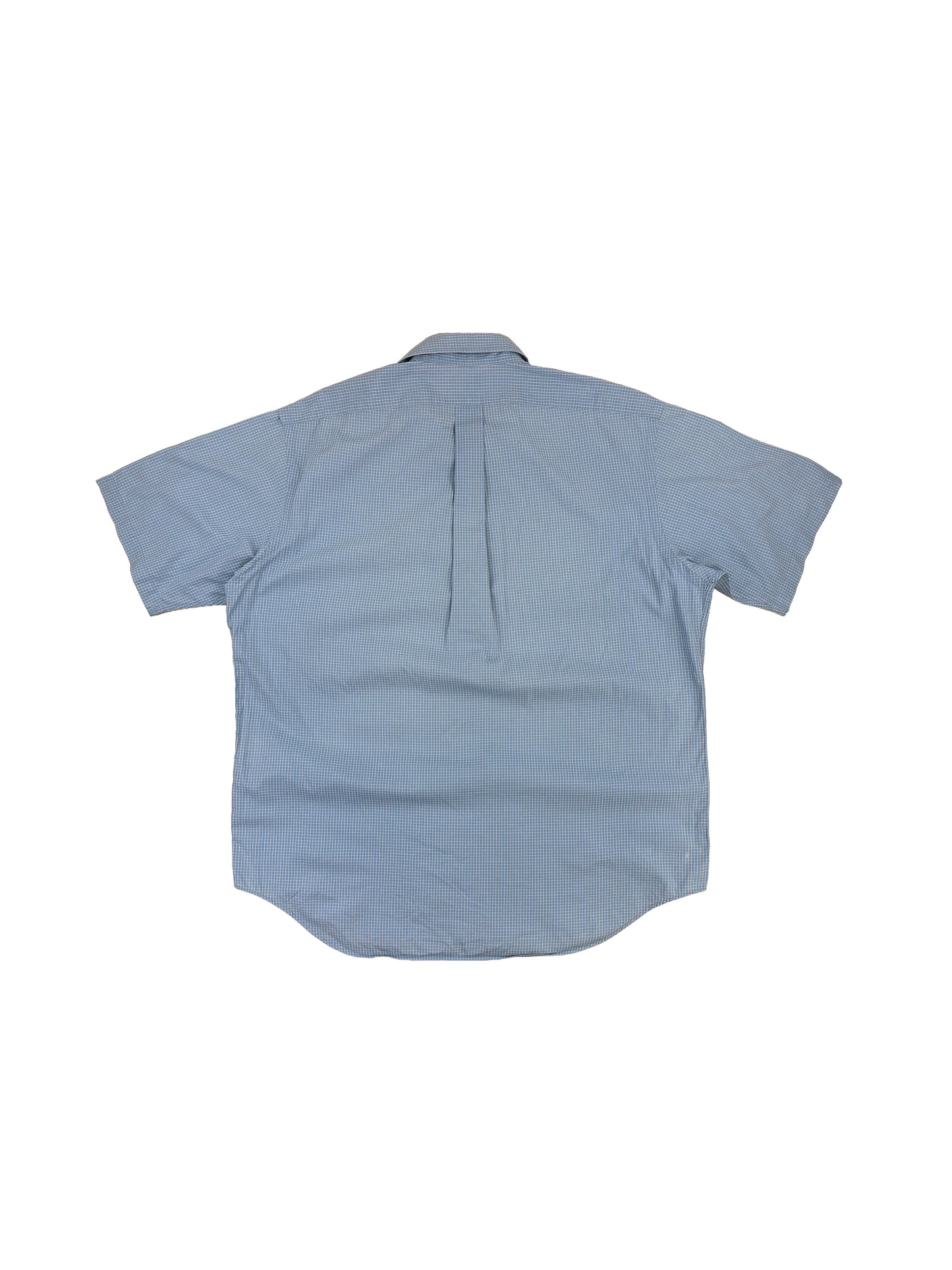 Polo Ralph Lauren Blue Micro-check Short Sleeve Shirt