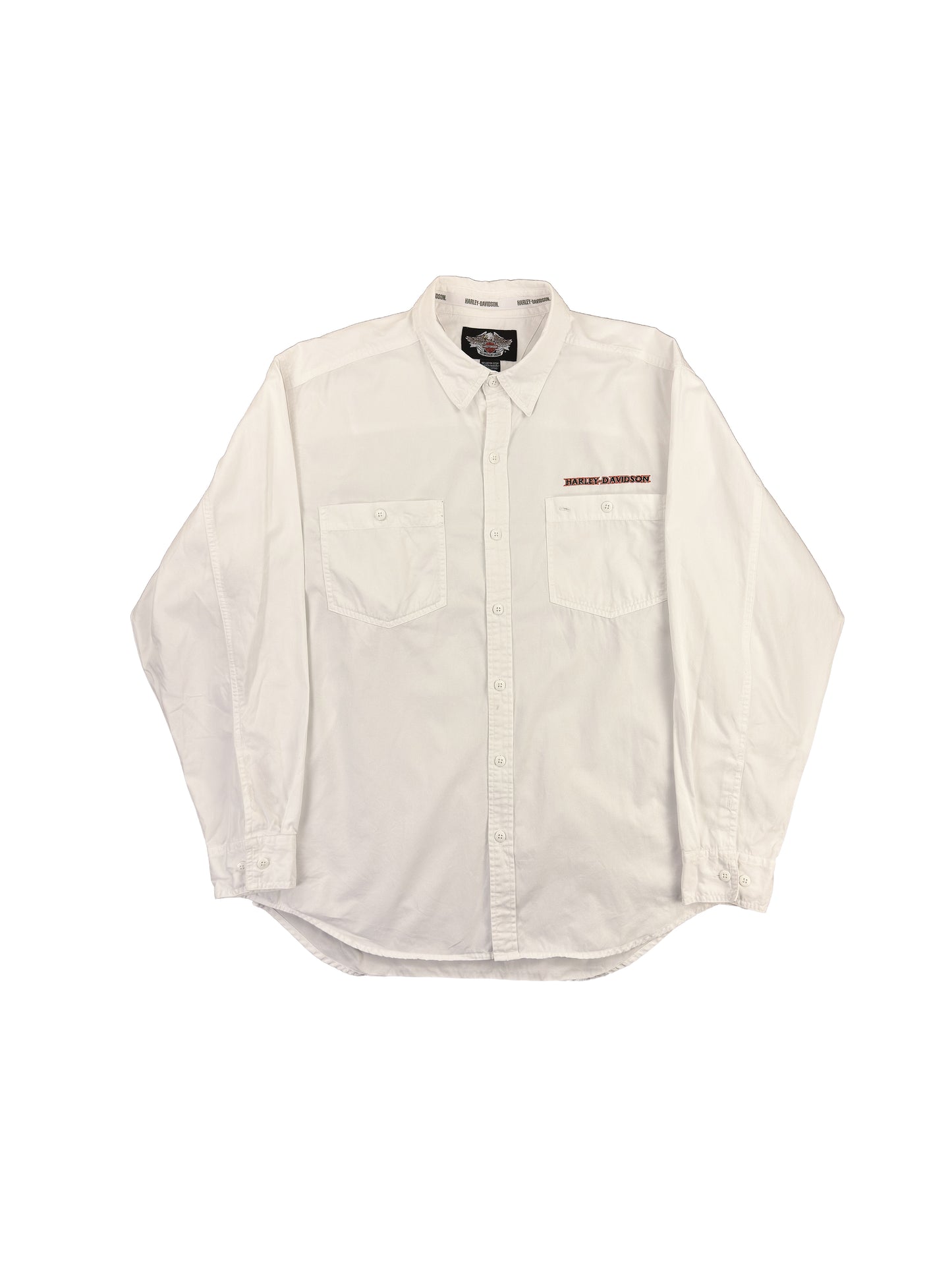 Harley Davidson Motorcycles White Long Sleeve Shirt