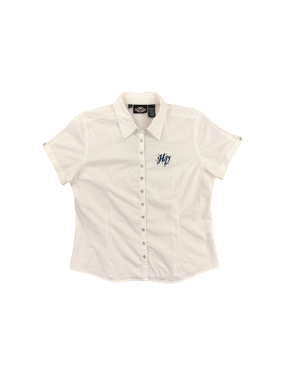 Harley Davidson Motorcycles White Short Sleeve Shirt