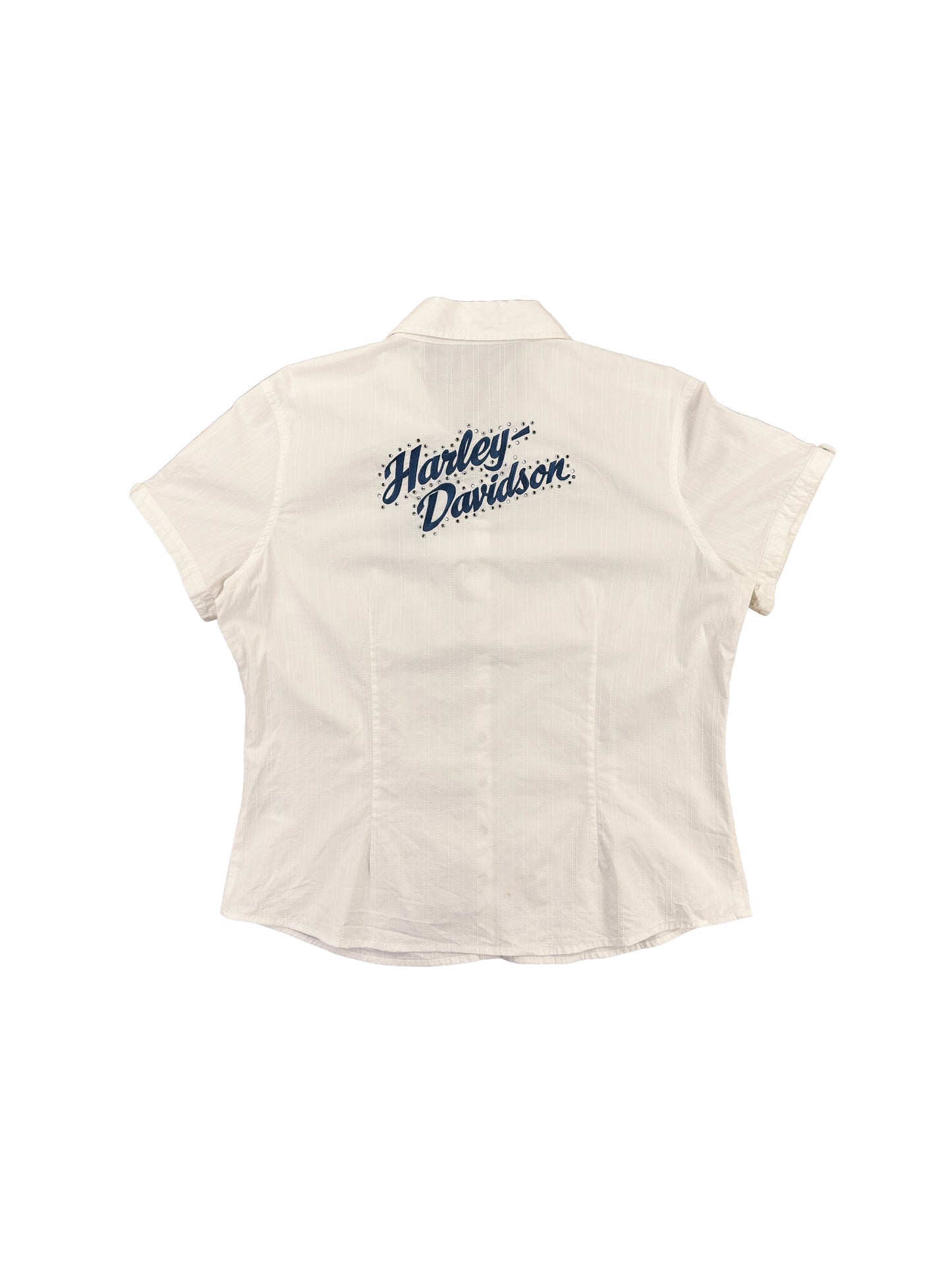 Harley Davidson Motorcycles White Short Sleeve Shirt