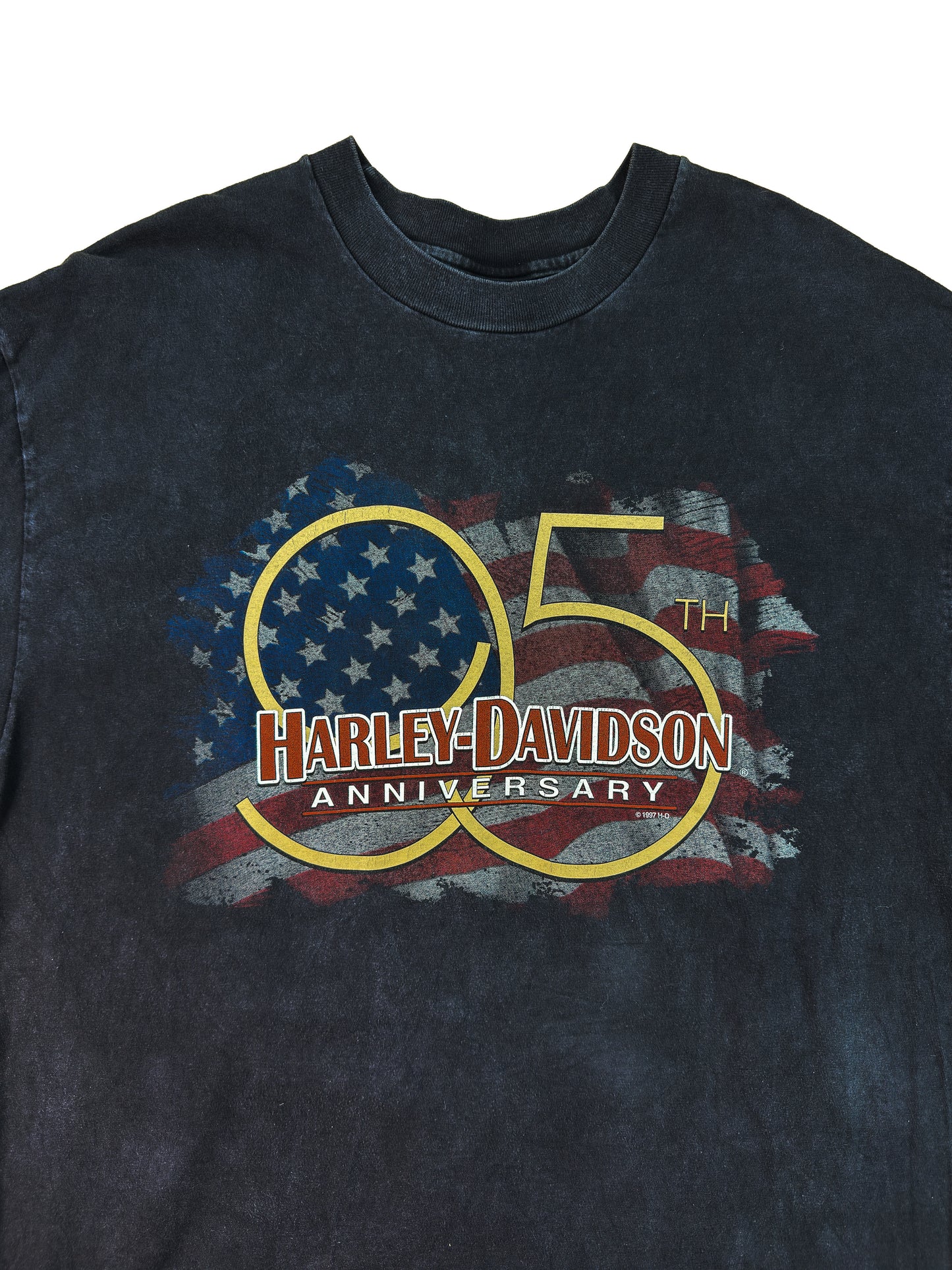 1997 Harley Davidson Motorcycles 95 Years Anniversary Tee