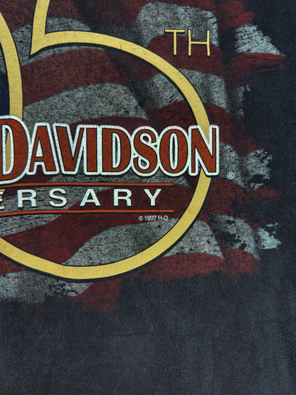 1997 Harley Davidson Motorcycles 95 Years Anniversary Tee